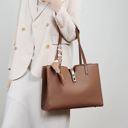 Summer Cowhide Tote Women's Casual Commuter Bag - Velora