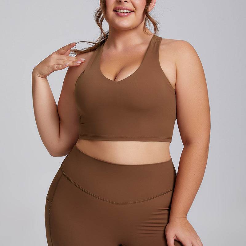 Plus Size Women Sports Workout Gym - Sleeveless Crop and Pant - Velora