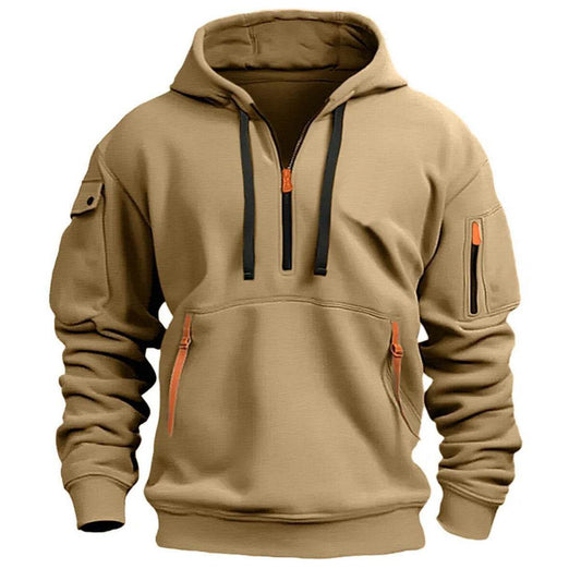 Dropped Shoulder Hooded Sweatshirt Men's Women's Plus Size Loose Pullover Fashion Sweatshirt - Velora