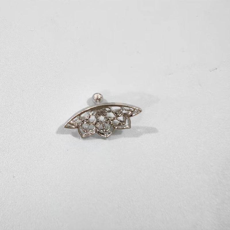 Spider Web Stud Earrings Personality Halloween Horror - Velora