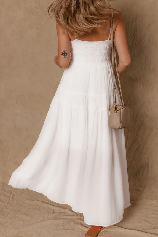 V-Neck High Waist Cami Dress - Velora