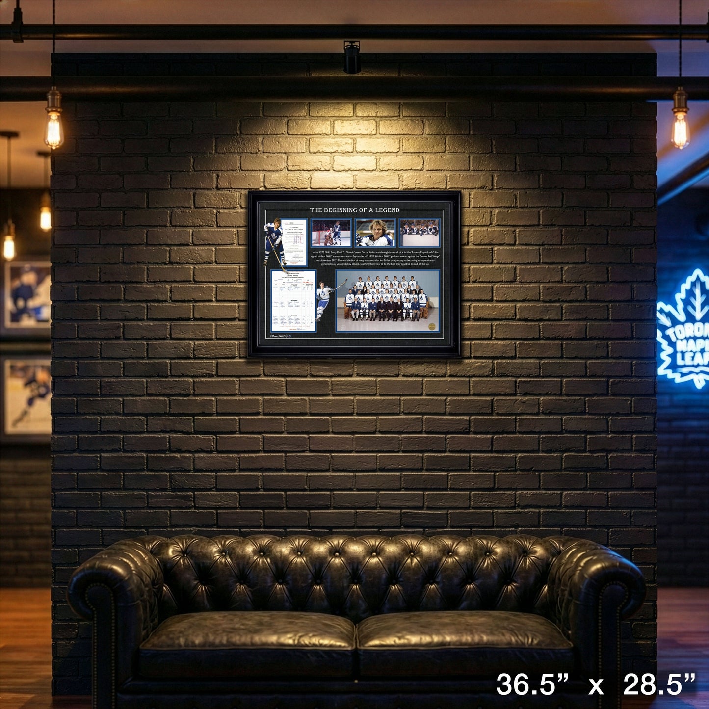 Darryl Sittler First Goal Framed Collage