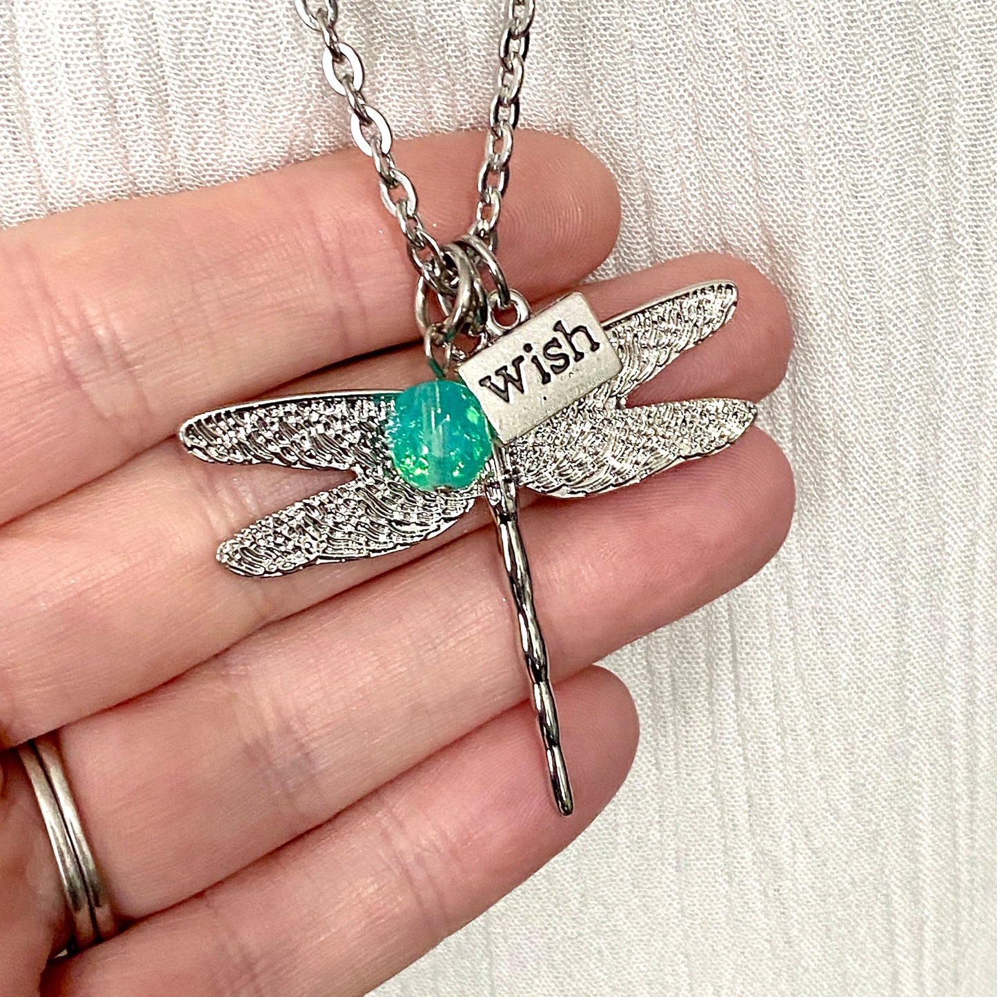 Classic Dragonfly Necklace - Velora