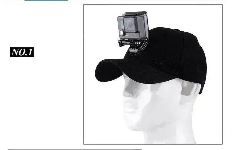 Canvas Sun Hat Cap Cycling Hiking Golfing Fishing For Sports Action Cam Camera - Velora