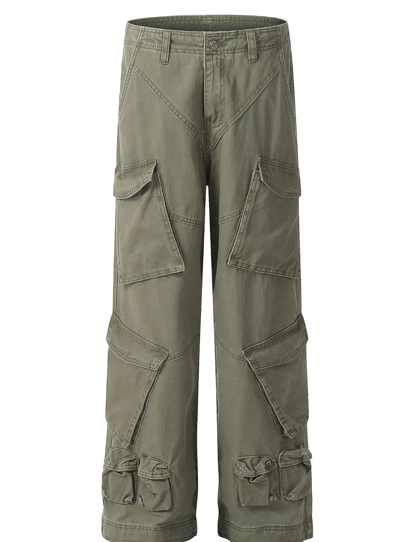 Men's Wide Leg Cargo Pants - Velora