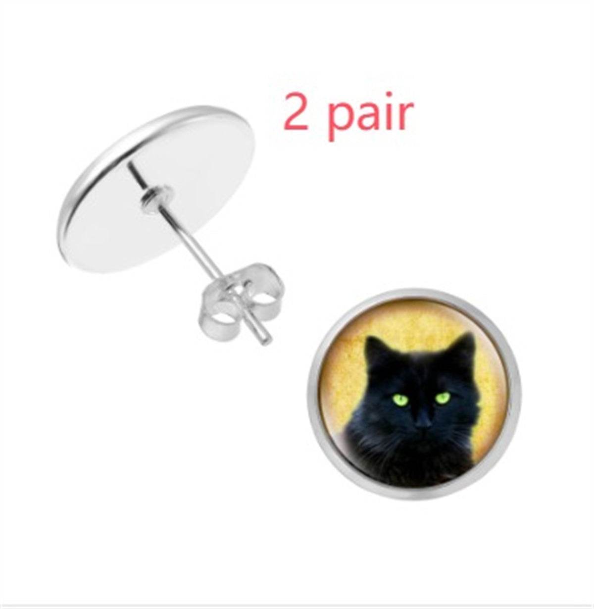 Personalised Pet Photo Earrings Customized Photo And Image Creative Earrings Personality Photo Family Photo Baby Child Dad Mom Brothers Sisters Parents Family Portrait Stud Earrings Customize - Velora