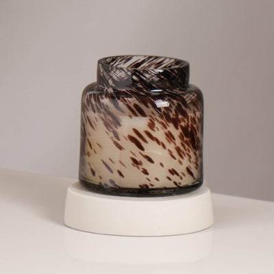 Splatter Pastel Glow Candle Elegant Aromatic Wax Candle For Home Office Long-Lasting Burn & Soothing Fragrance Perfect For Relaxation, DEcor Gifting - Velora