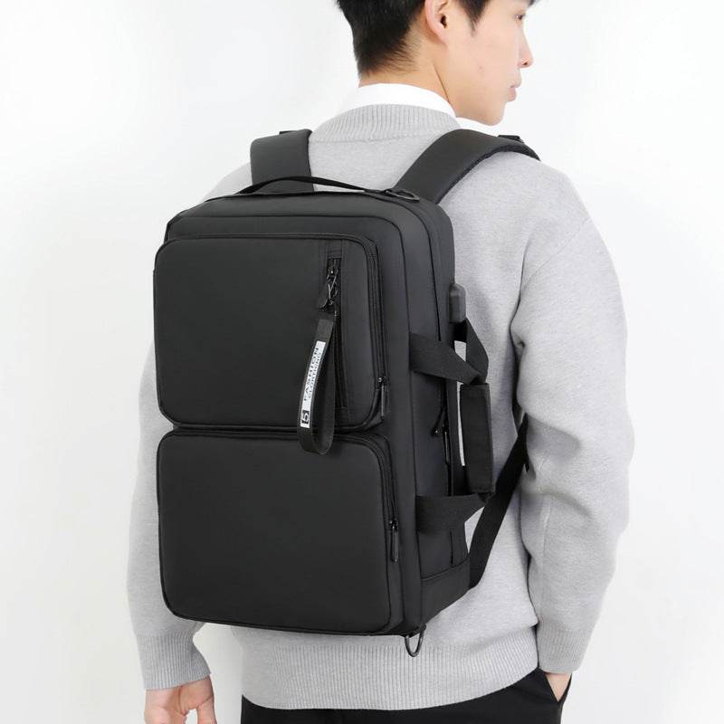 Multifunctional Backpack Large Capacity Business Laptop Bag Leisure Travel Commuter Schoolbag Portable Shoulder Bag - Velora