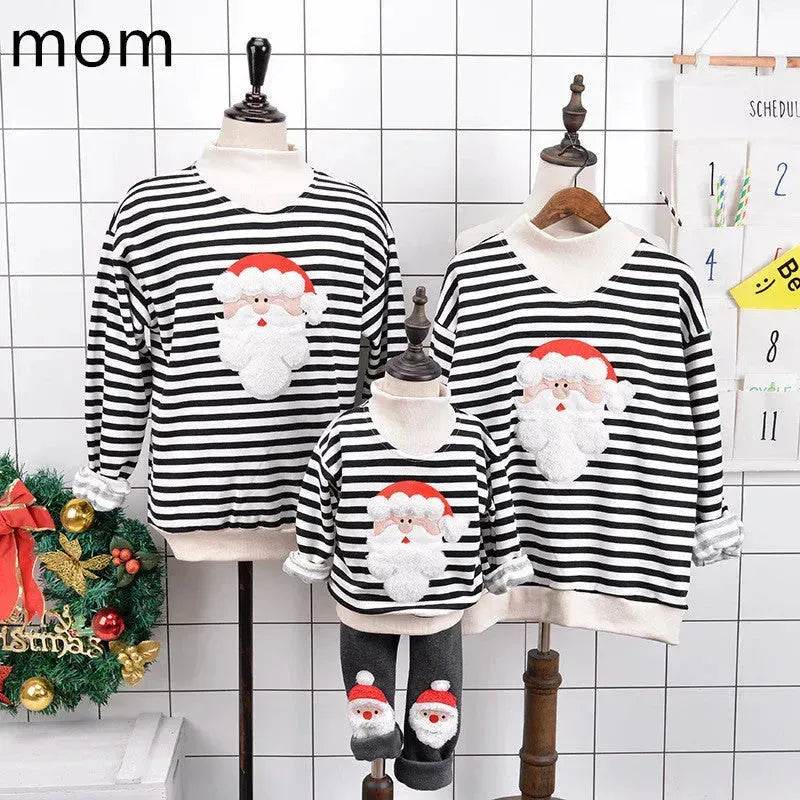 Family Christmas Deer Santa claus sweatshirt - Velora