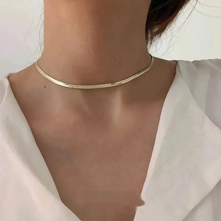 cold wind European and American Simple minimalist necklace women - Velora