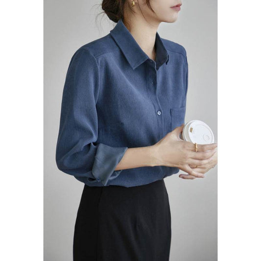 New Autumn And Winter Bandage Dress Shirt For Women - Velora