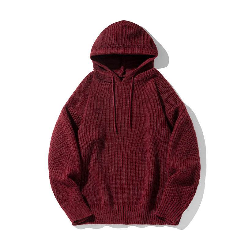 Japanese Loose Solid Color Hooded Sweater Idle Style Adjustable - Velora