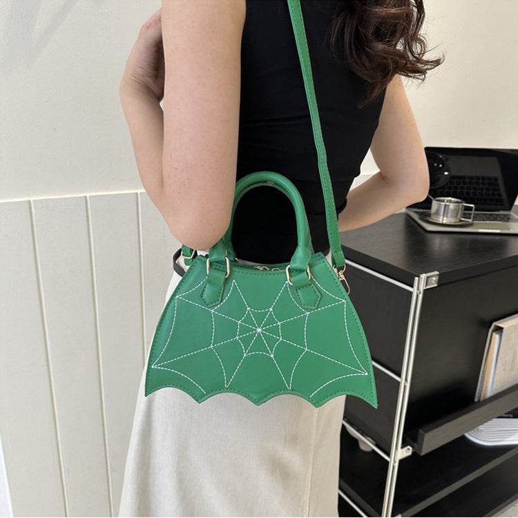 Halloween Spider Web Saddle Bags Fashion Personality Crossbody Shoulder Bag With Handle Women's Handbags - Velora