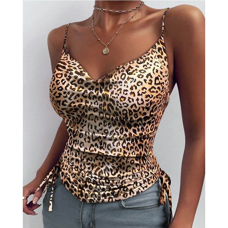 Spaghetti Strap Tops V-neck Camisole top Women Summer top - Velora
