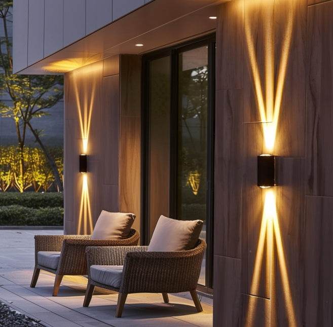 Indoor and Outdoor Garden Poolside Beam Light wall light fixture - Velora