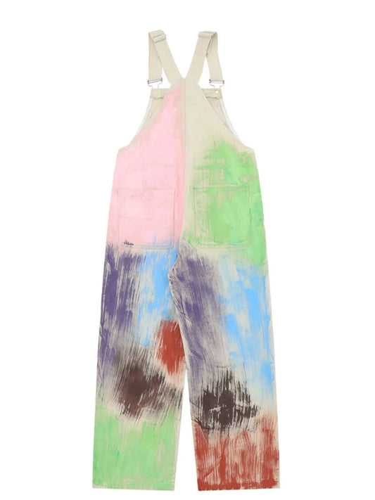 Colorful Wide Leg Overalls - Velora