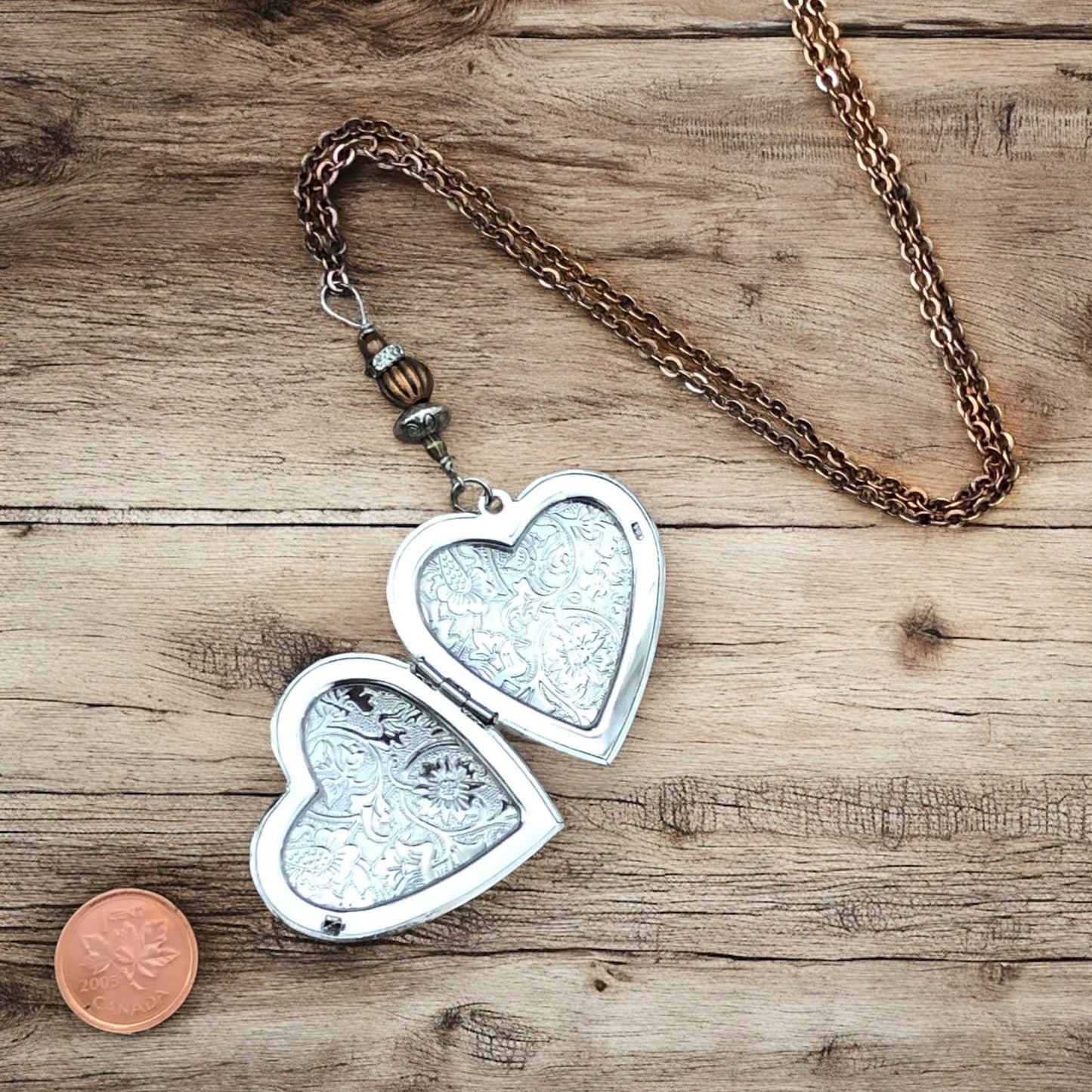 Heart Photo Locket Necklace - Velora