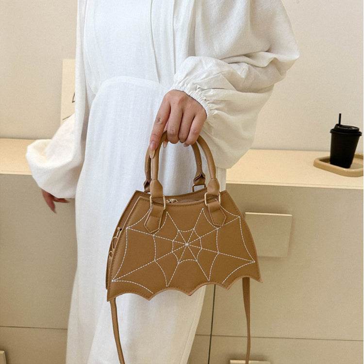 Halloween Spider Web Saddle Bags Fashion Personality Crossbody Shoulder Bag With Handle Women's Handbags - Velora