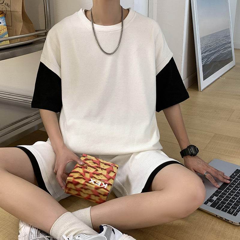 Summer Thin Shorts Two-piece Set - Velora