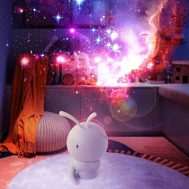 6in1 Night Light Rotating Galaxy Starry Bedroom Projector Decor Lamp - Velora