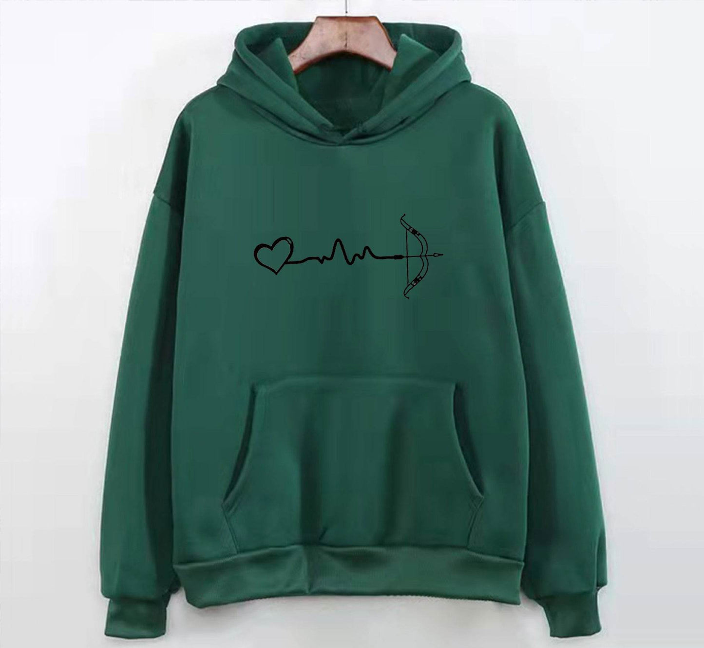 Fleece-lined Hoodie Sweater Couple's Tops Loose - Velora