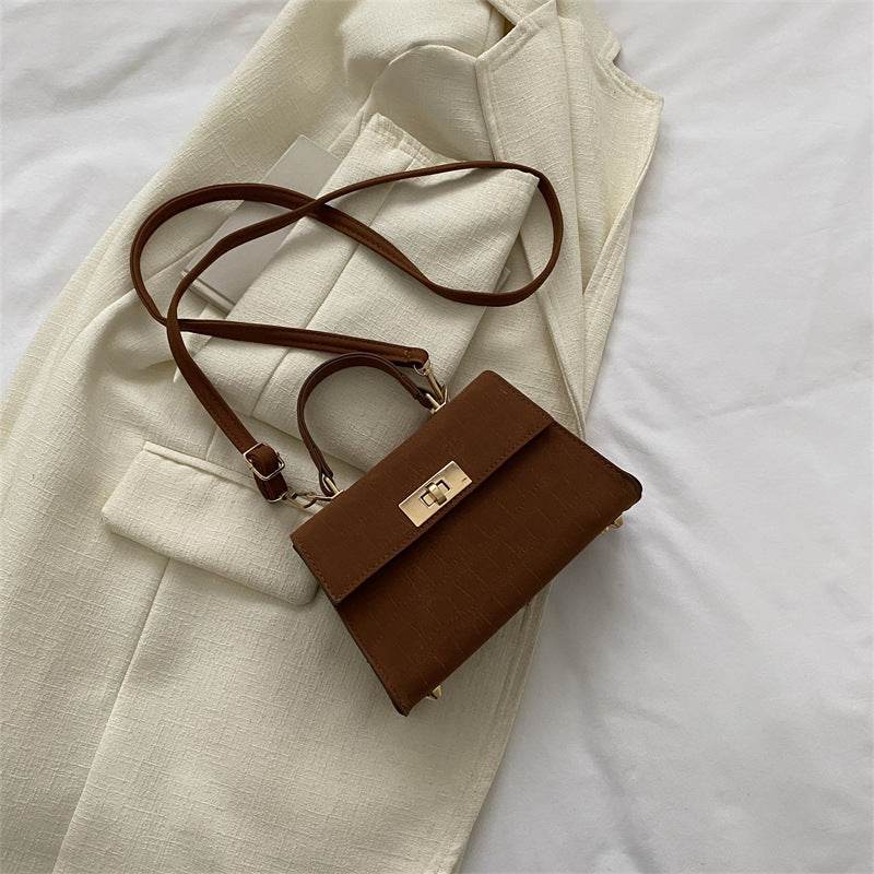 Color Bag Fashionable Simple High-grade Pattern Western Style Portable Crossbody Bag - Velora