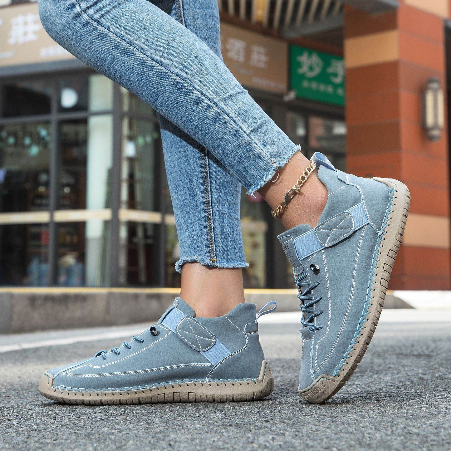 Leather Boots Casual Shoes Plus Size Spring And Summer - Velora