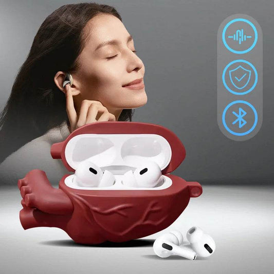 Earphones Case 3D Body Heart Style Case For Airpods 3,Soft Protective Earphone Silicone Cover For Airpods Pro Men Boy - Velora
