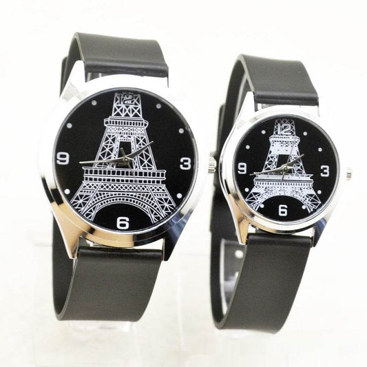 Paris Tower Fashion Couple Pair Watch - Velora
