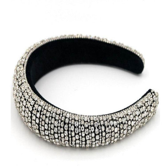 Baroque rhinestone headband - Velora