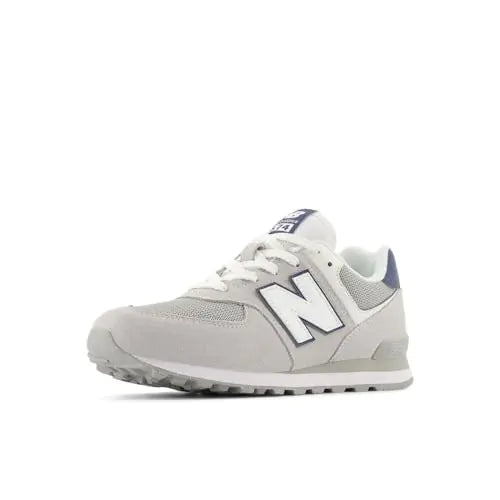 New Balance 574 V1 Essentials Comfort Lace-up Sneaker Brighton Grey/Nb Navy 4.5 US Unisex Big Kid