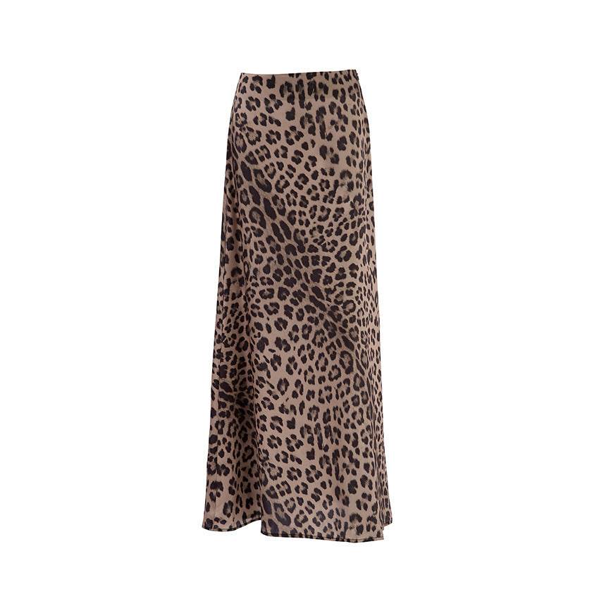 Leopard Long Skirt Fashion Mermaid Skirt Womens Clothing - Velora