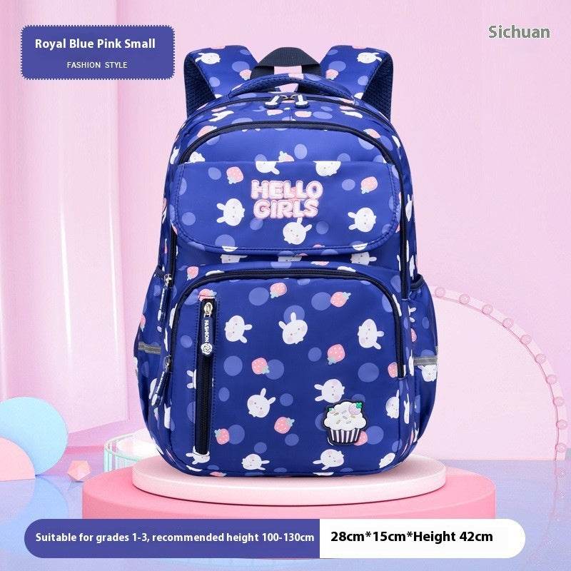 6-12-year-old Primary School Children Girls Backpack Large Capacity Schoolbag - Velora