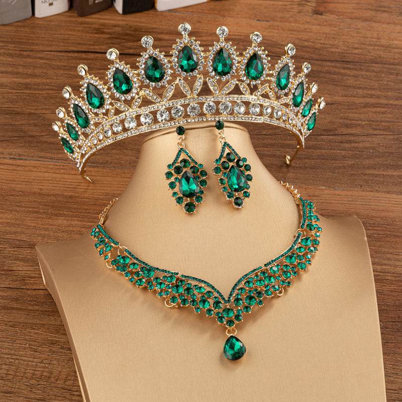 Bridal Crown Wedding Alloy Diamond Crown Fashion Elegant Headdress - Velora