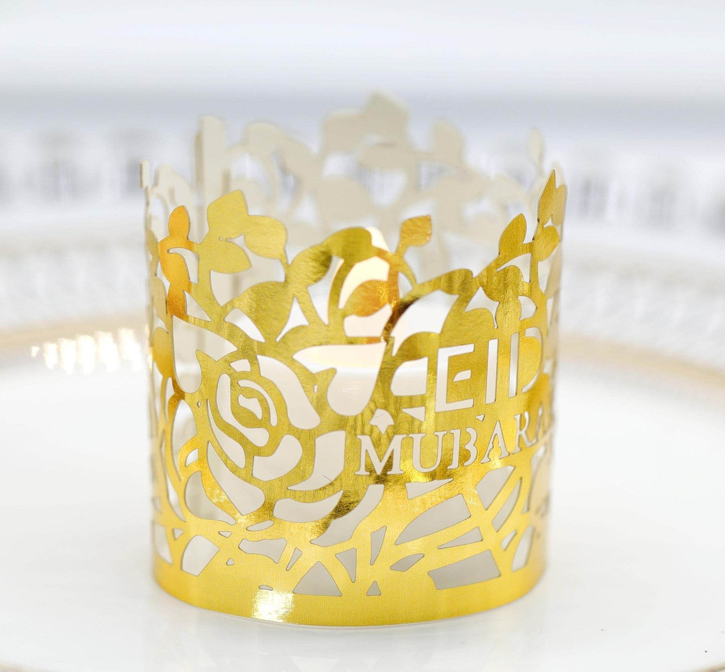 MOQ200 Ramadan Electronic Candle Lampshade Laser Cutout - Velora
