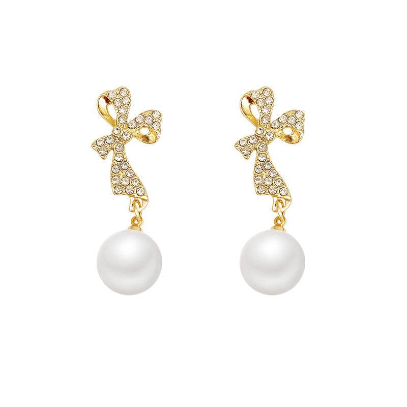 INS Butterfly Earrings With Rhinestones Fashion Temperament Jewelry - Velora