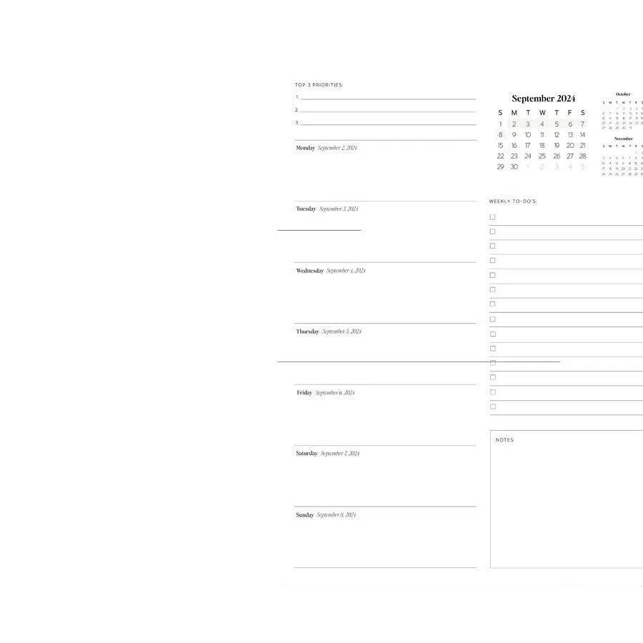 24to25 Daily Planner Annual Planning Notebook - Velora
