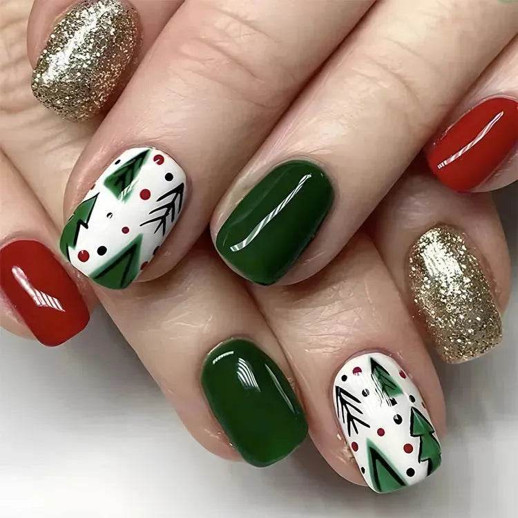 24pcs Christmas False Nail Decal stickers - Velora