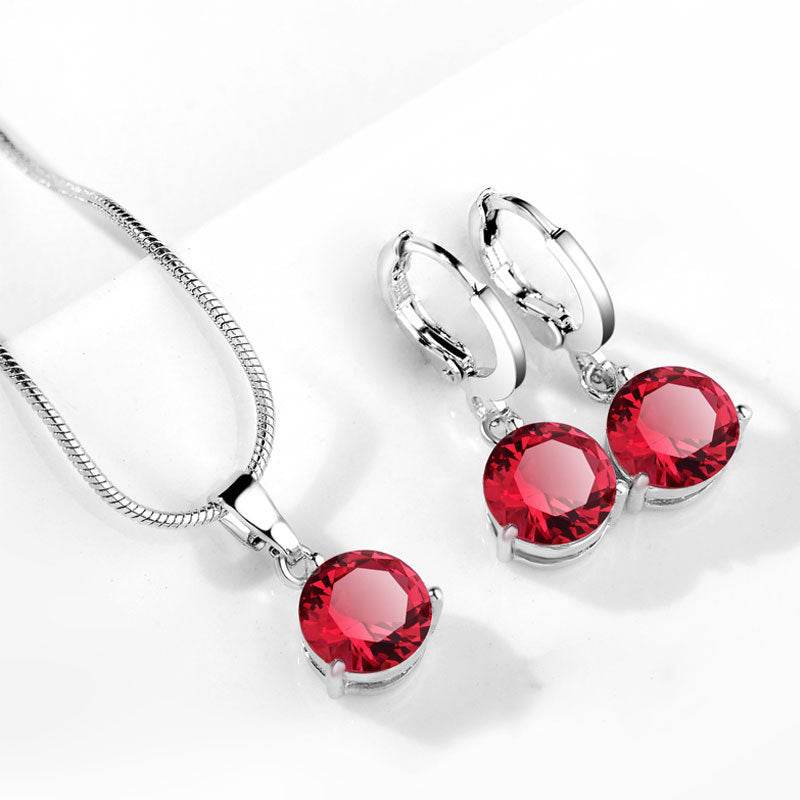 Water Drop Necklace Earring Set - Velora