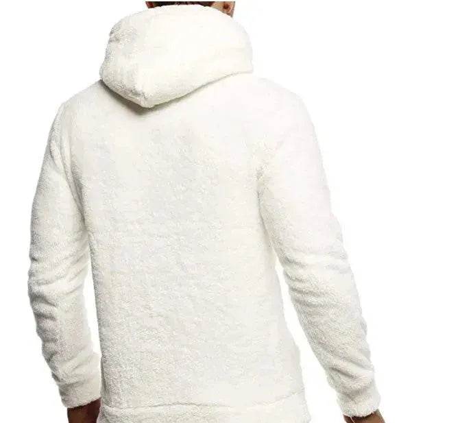 Autumn Winter Drawstring Fleece Hoodie Pullover for men - Velora