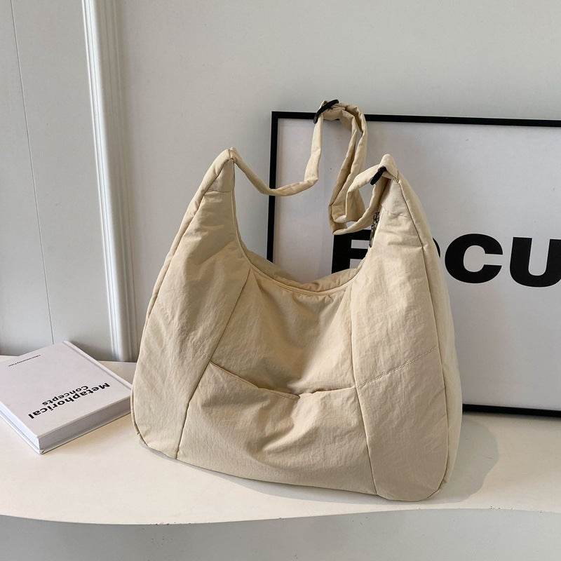 Cotton-padded Korean Casual Shoulder Bag - Velora