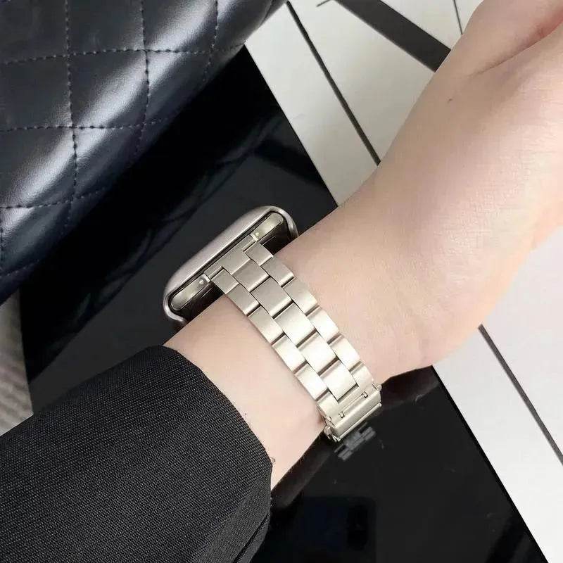 Women Replaceable Stainless Steel Chain Watch Band for iwatch - Velora