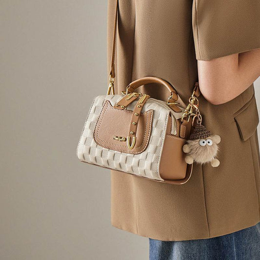 Autumn And Winter Boston Pillow Bag Women's Portable - Velora