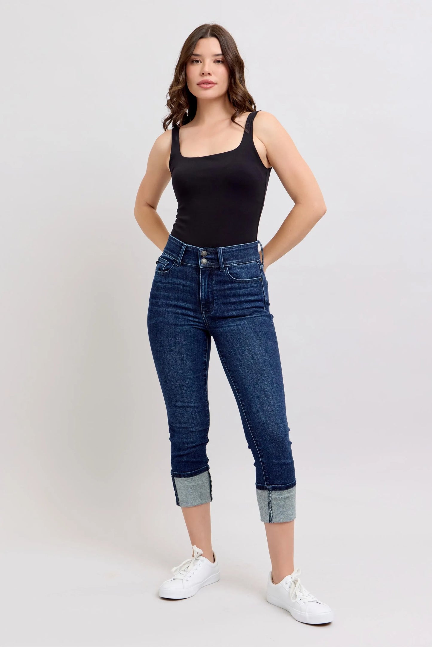 Judy Blue High-Waist Double Waist Band Skinny Jeans - Velora
