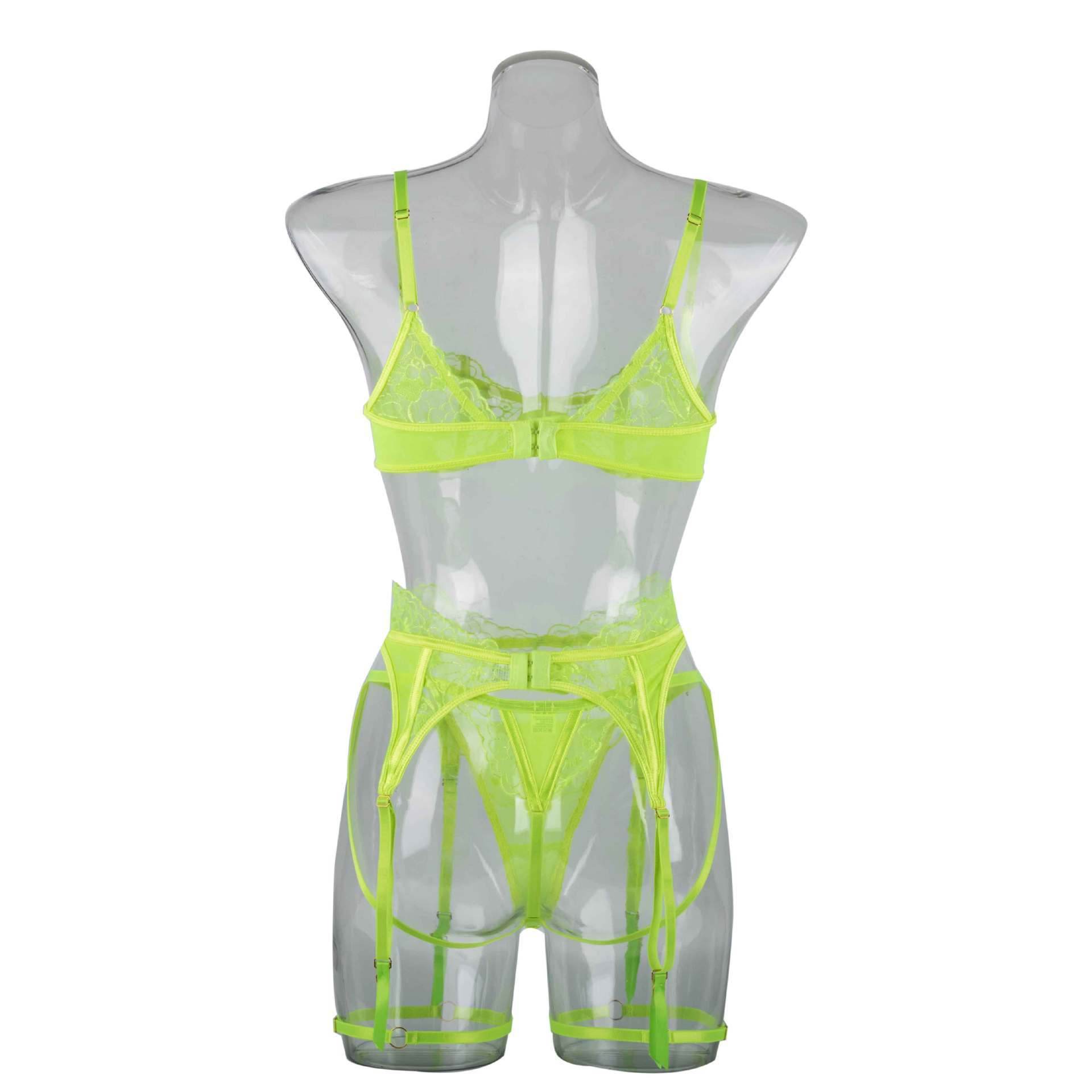 Women's Fashion Embroidered Bra Garter Suit - Velora