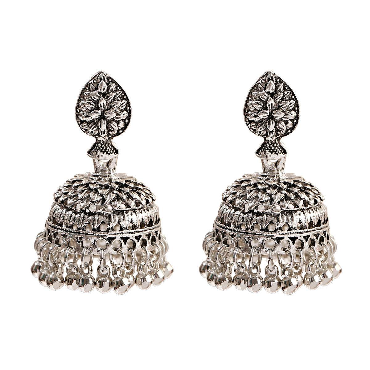 Creative Tassel Stud Earrings Bohemian Water-drop Eardrops Buddha Light India Thailand - Velora