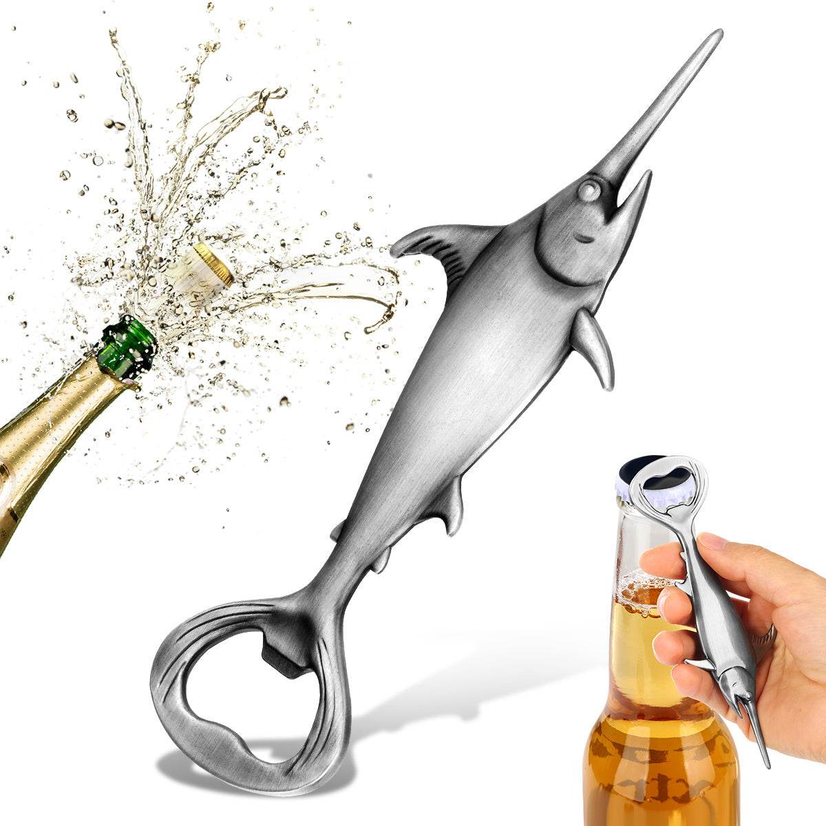 Creative Swordfish Handle Metal Beer Bottle Openers Kitchen Bar Accessories Tools Beer Gifts Beer Openors Kitchen Gadgets - Velora