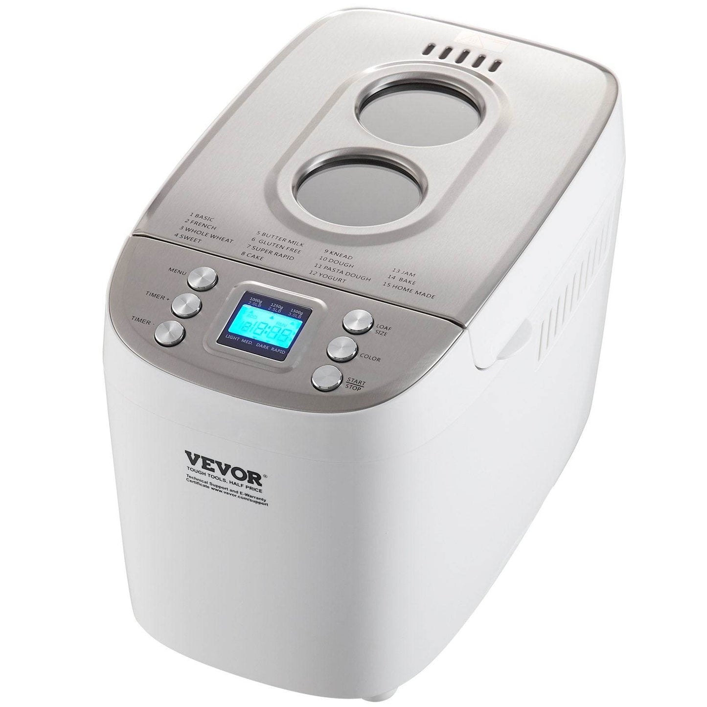 VEVOR Automatic Bread Maker 3LB Non-sticking Bread Making Machine - Velora