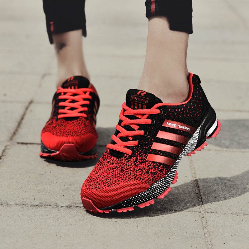 Casual Breathable Fly Woven Mesh Sneakers - Velora
