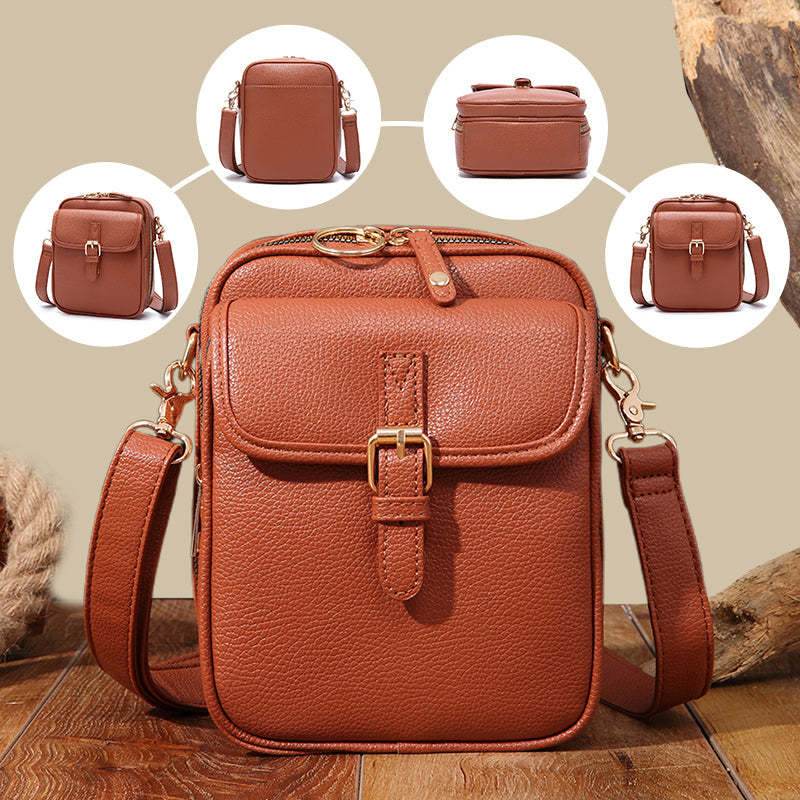 Unisex Vintage Large Capacity Messenger Bag Storage Bag With 10 Card Inserts Casual Backpack Women's Bag Retro Backpack Large Capacity Travel - Velora